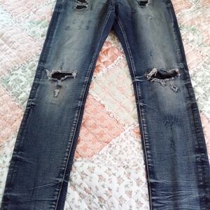 Embellish Distressed Blue Men's Jeans